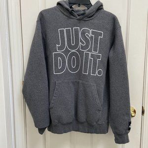 NWOT Nike Just Do It Gray Hoodie Size S